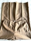 TALBOTS Camel / Tan Italian Stretch Flannel Wool WIDE-LEG PANT Lined sz 14 — photo 3