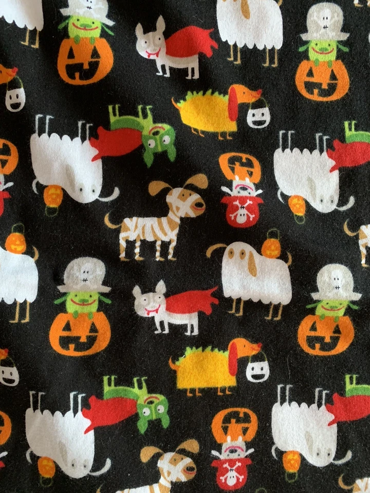 Halloween Dogs On Black Ground Joann Stretch Fabric 34” X 60” W - Image 3 of 3