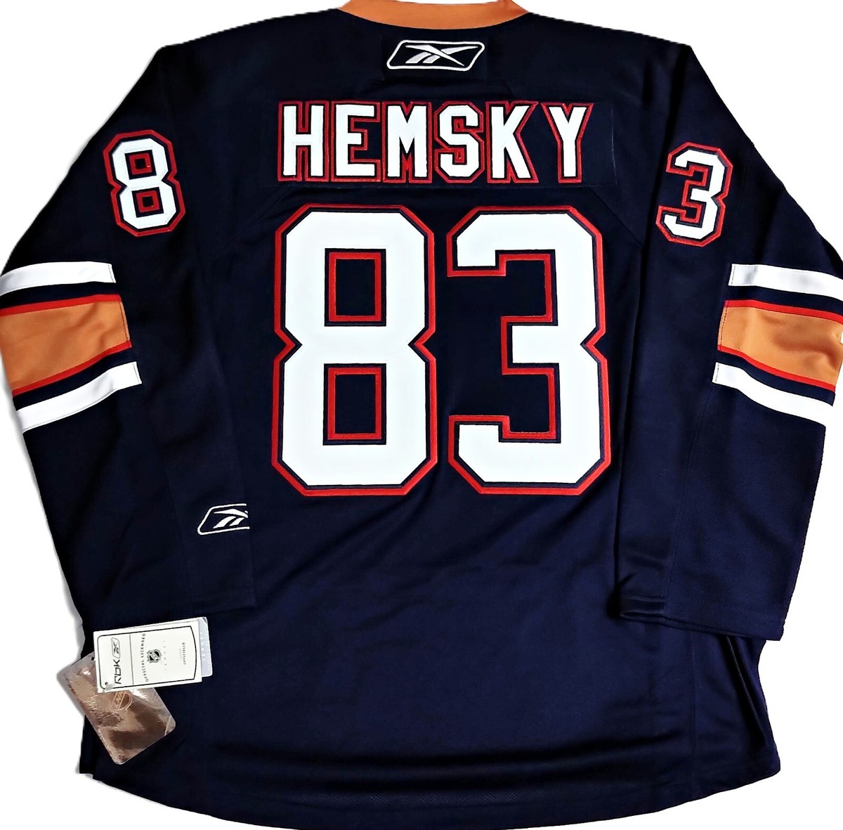 RETRO-NWT-MEN-SM ALES HEMSKY EDMONTON OILERS NHL LICENSED REEBOK