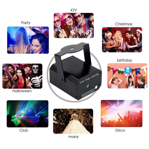 Laser Light Projector Pattern LED Stage Lighting RGB Disco Party DJ effect Light - Picture 9 of 12