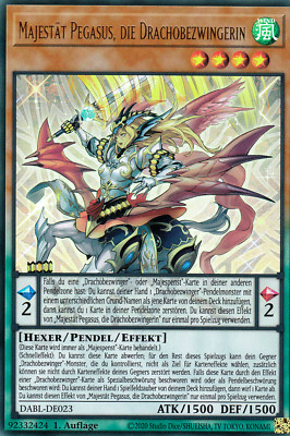 Yu-Gi-Oh! Majestät Pegasus, die Drachobezwingerin DABL-DE023 Ultra Rare