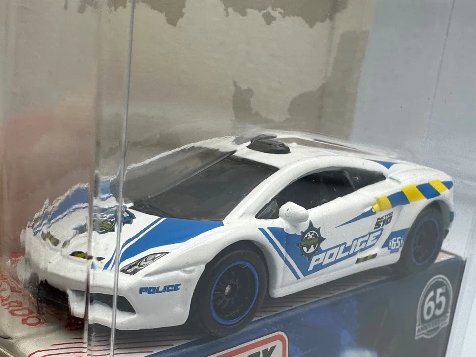 Matchbox Globe Travelers Lamborghini Gallardo Police, White, 1:64, NIB - Image 3 of 4