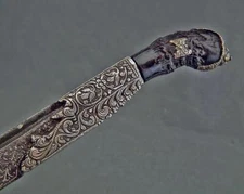 Antique Piha Kaetta Ceylonese Sinhalese Dagger Knife Ceylon Sri Lanka to sword