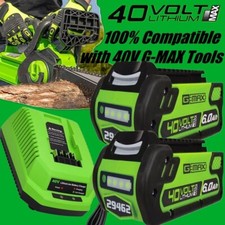 40V 6.0Ah For Greenworks G-MAX Lithium Battery /Charger 29472 29462 29252 20202