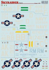 Print Scale 72-181 1/72 scale Decal for airplane - Skyraider Part 2 World War