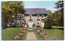 Postcard MA Great Barrington William Cullen Bryant House Handcolored L12