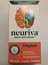 Neuriva Original Brain Supplement Naturally Sourced Ingredients (50 CAPSULES)