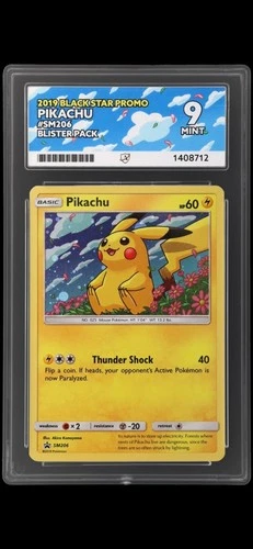 Pikachu - SM206 Holo Promo Sun & Moon Promo Pokemon TCG ACE 9