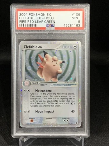Pokemon Clefable ex EX Fire Red & Leaf Green Holo Ultra Rare #106 PSA 9