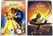 300 COLORIAGES DISNEY 1 et 2 collector coloriage ANTI-STRESS art thérapie
