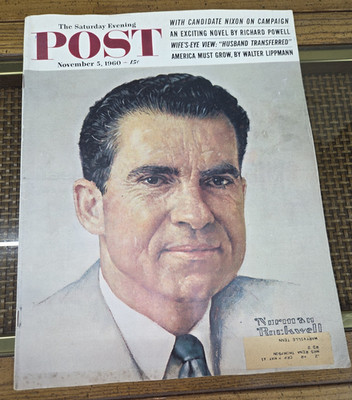The Saturday Evening Post Illustrated Nov 5 1960 Politics Lippmann Alsop
