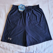 Under Armour Performance Apparel Loose Gear Navy Blue Medium Athletic Shorts NWT