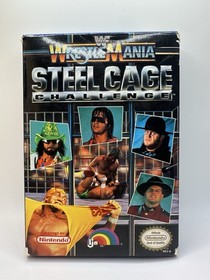 WWF WrestleMania Steel Cage Challenge NES - CIB with Poster and inserts