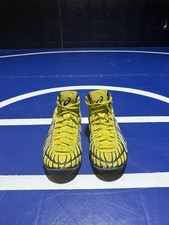ASIC Dan Gable 1 Wrestling Shoe ~ Size 9.5 🟡⚫️ Rare Retro Vintage