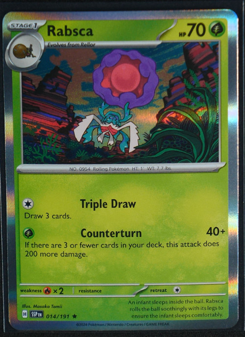 Rabsca Holo Rare #014/191 SV08: Surging Sparks NM