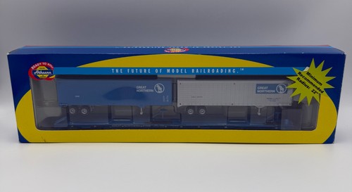 Coche plano HO Athearn RTR #93264 Great Northern 85' con 2 remolques GN 40'. IOB. | Condition: New