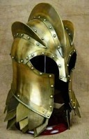 Mittelalter Helm RüStung Ritter Helm Kreuzritter Antik Trachtenhelm