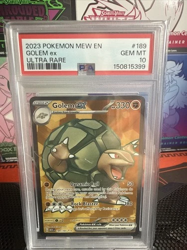 Golem Ex 189/165 - Scarlet & Violet 151 - Mew English Ultra Rare - PSA 10