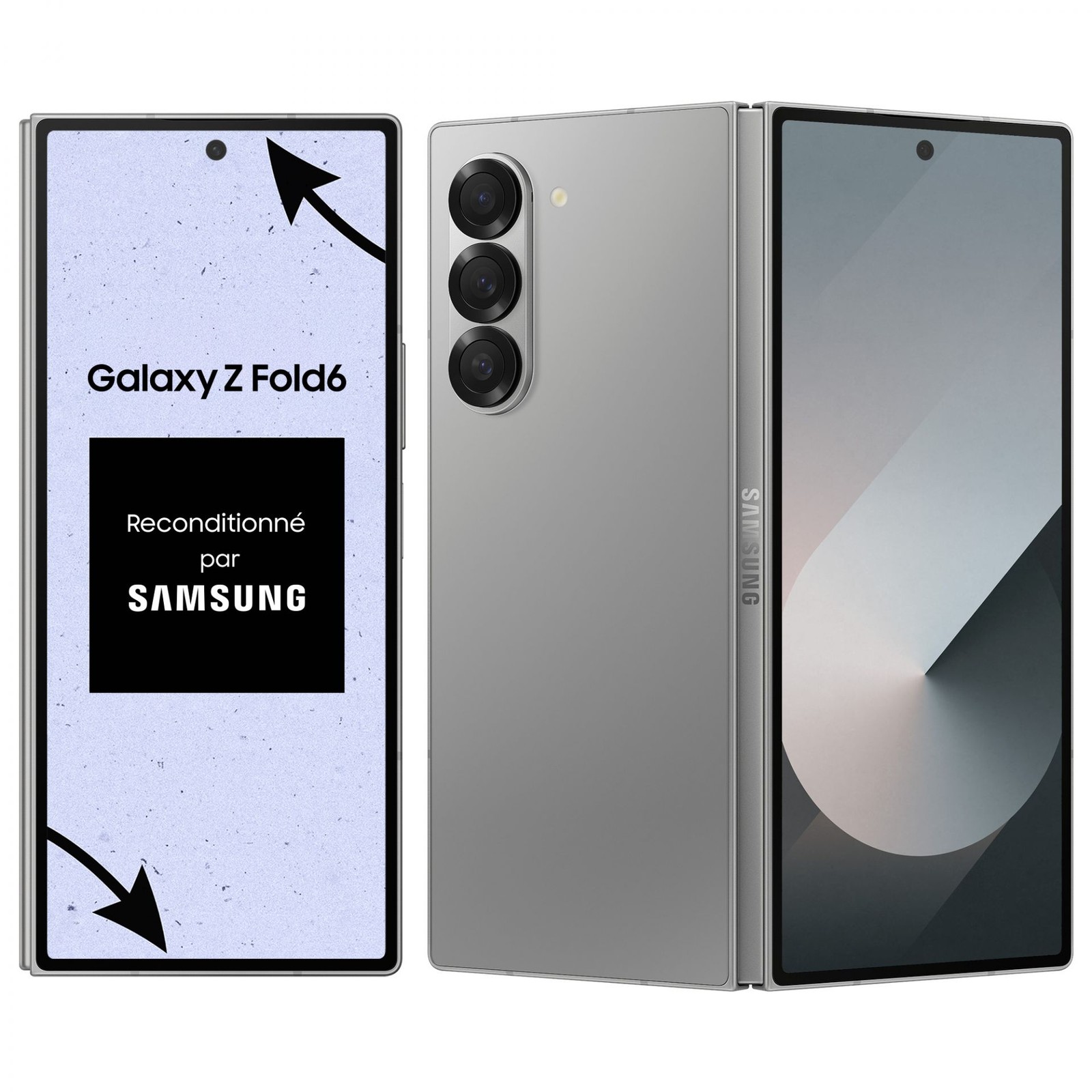 Galaxy Z Fold6 - 256Go - Gris - Reconditionné Premium par SAMSUNG