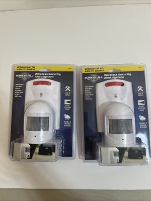 (2) New Bunker Hill Wireless Security Driveway Alert System 400ft Range NIP