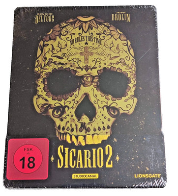 ''SICARIO 2'' - Action Thriller - Benicio Del Toro - ltd BLU RAY STEELBOOK NEU/OVP