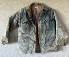 JC Penney Big Mac Denim Chore Coat Blanket Li...