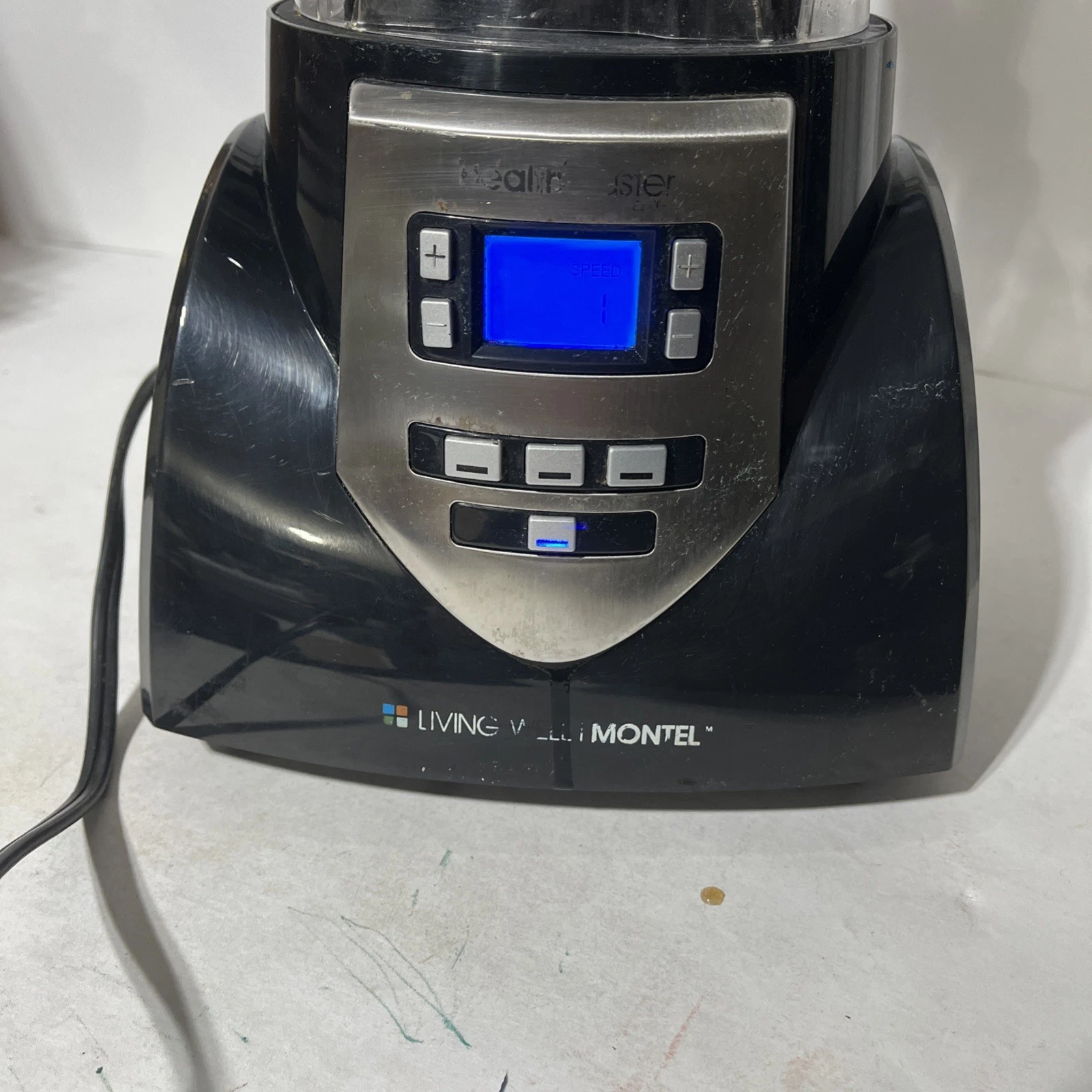 Montel Williams Living Well HealthMaster Elite Blender JLA-8 - Motor/Base Works