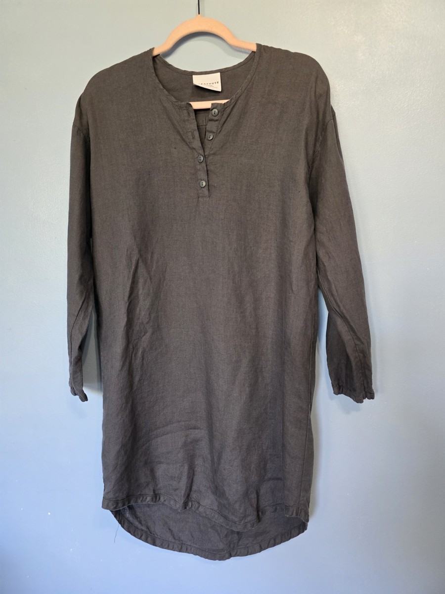 parachute linen dress parachute Linen House Dress m