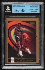 JSA Certified 1990-91 Skybox Clifford Robinson #239 Encased by BGS Auto 3g6