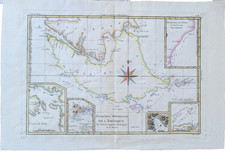 1788 Rigobert Bonne Antique Map Tierra del Fuego Cape Horn Magellan Strait