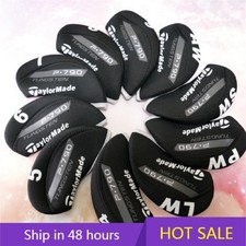 2024  10PCS  TaylorMade P790 Neoprene Golf Iron Covers Headcover Black New