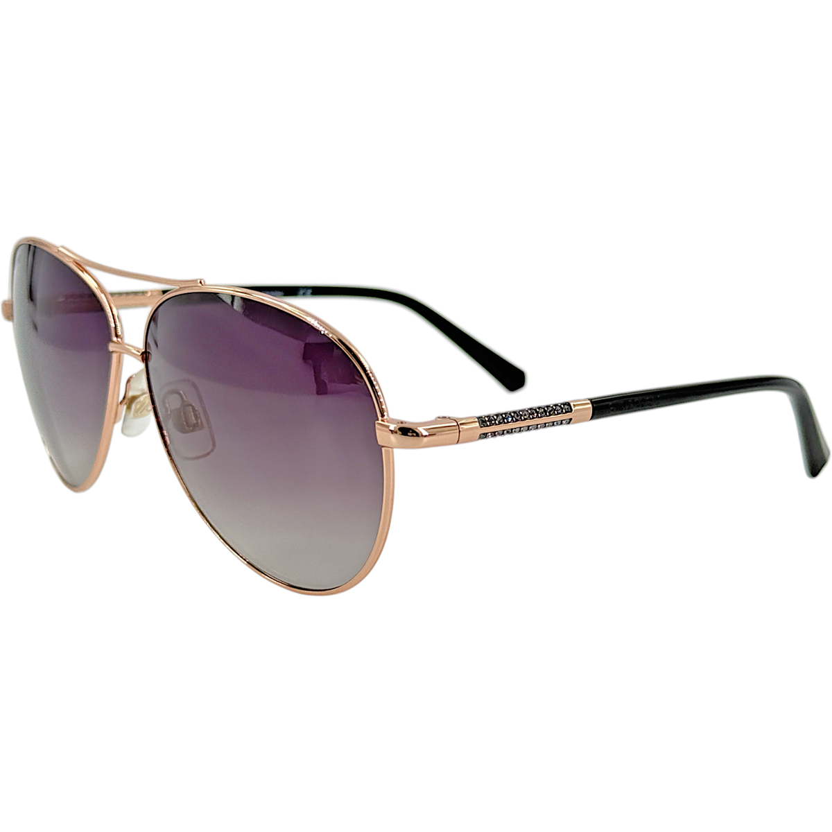 Swarovski SK0292 Womens Lg Metal Aviator Sunglass 33B Gold 61-11