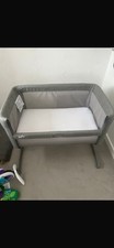 Image of Joie Roomie Glide Gliding Bedside Crib - Foggy Grey433