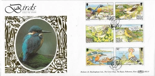1994 ISLE OF MAN BIRDS ON SUPERB BENHAM FDC