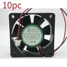 10pc YOUNGLIN DFS602012H 6020 DC12V 2.0W 2-wire 6CM silent cooling fan