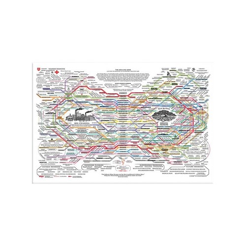 Optivixity Healing Web Map Poster - Ideal for Office & Home Decor, UK - Picture 8 of 9
