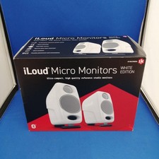 IK Multimedia iLoud Micro Monitors Pair Black Bluetooth 3-Inch Tested TMB01 4.0