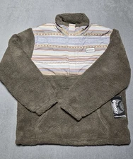 Hooey Men's Brown Sherpa Fleece Pullover XL Cowboy Western New NWT Wicked Warm