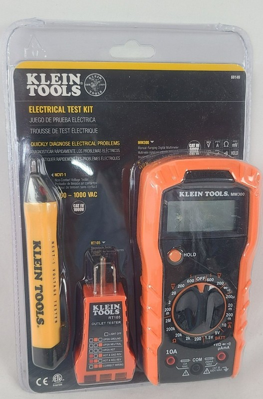 Klein Tools Electrical Test Kit MM300 With Multimeter Non-Contact Voltage Tester