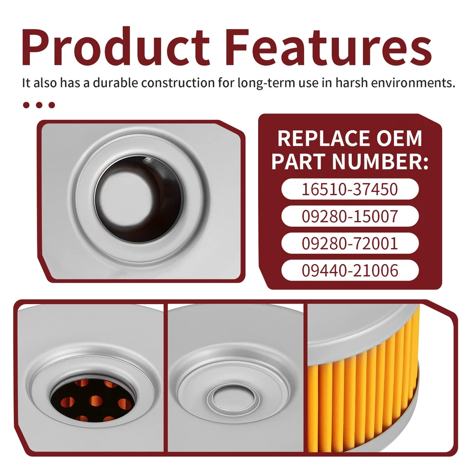 1996 1997 - 2023 PARA SUZUKI DR650SE ELEMENTO FILTRO ACEITE CON JUNTAS TÓRICAS Y RESORTE Foto 4 de 4