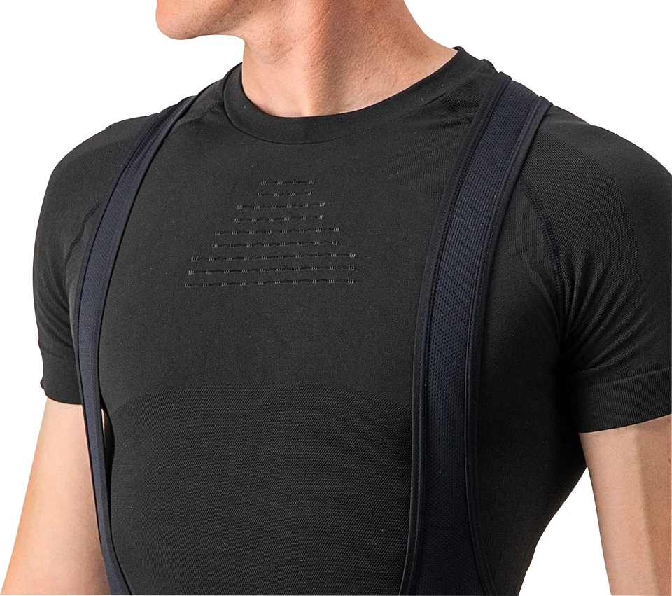 Castelli Core Seamless Mens Cycling Base Layer Black Short Sleeve Top Jersey - Image 4 of 4