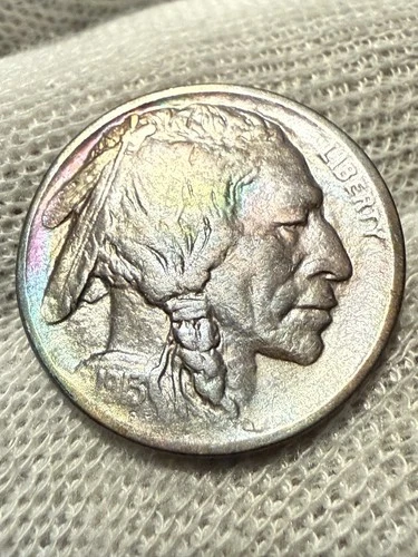 * 1913-D TYPE 1 * SUPERB+ GEM AU+ BUFFALO NICKEL* FROM ORIGINAL COLLECTION Toned