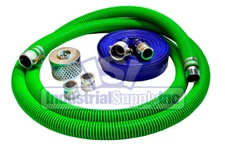 EPDM Rubber Suction Hose | 2" x 20' | Conventional Kit | 50' Blue Discharge