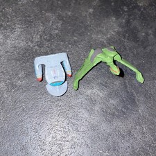 Small Micro Machine Plastic Star Trek Klingon Bird of Prey Space Ship And Other