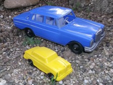 Mercedes 220S Heckflosse W111 in ca. 1:20 NP Norddeutsche Plastik W. Germany 60e
