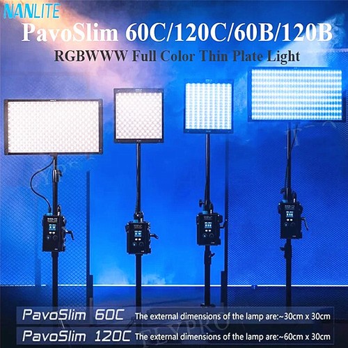 NANLITE PavoSlim 60C/60B/120C/120B/240C/240B RGBWW Full Color Led Video Light  - Foto 2 di 18