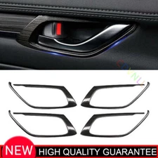 For Mazda CX~5 2017 2018~2021 Black Titanium Inner Door Handle Frame Trim 4PCS