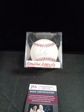 BRONSON ARROYO Boston Red Sox Pits Signed Autographed BaseBall JSA BB #