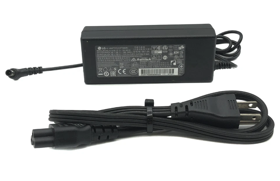 Genuine LG Chromebase AC Adapter DA-65G19 Monitor Power Supply 65W OEM - Image 4 of 4