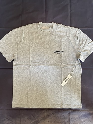 NEU Fear Of God Essentials Dark Oatmeal Kurzarm T-Shirt Größe Large SS22 - Bild 3 von 7